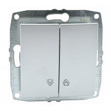 Выключатель управления жалюзи 2 клавишный 500-002125-113