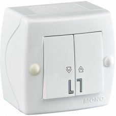 Выключатель управления жалюзи 2 клавишный Octans 104-010101-113