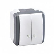 Выключатель управления жалюзи 2 клавишный Octans 154-020001-113