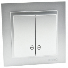 Выключатель проходной 2 клавишный Despina 102-212123-111