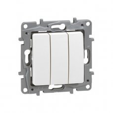 Выключатель 3 клавишный 672313 Etika