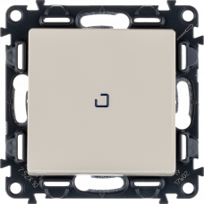 Выключатель с подсветкой 1 клавишный 752510 слоновая кость Valena Life