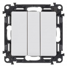 Выключатель 3 клавишный 752403 белый Valena Life