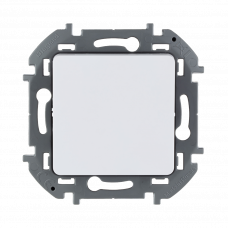 Выключатель 1 клавишный 673600 белый Inspiria