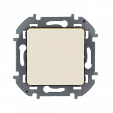 Выключатель 1 клавишный 673601 бежевый Inspiria