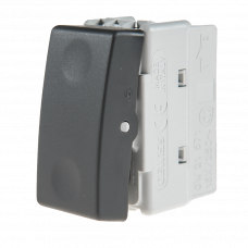 Выключатель проходной 1 модуль черный GW21576