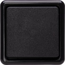 Выключатель 1 клавишный  IP20 черный Kopp