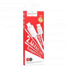 Кабель зарядный Hoco X88 Lightning 2.4A 1м