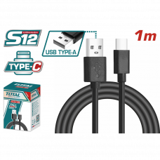 Кабель зарядный для телефона 1м белый USB Type C Total TIUCC01