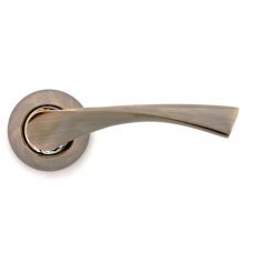 Ручка дверная на розетке Finezza econom 812 античная бронза матовая 
