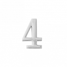 Цифра дверная 4 хром Apecs DN-01-4-Z-CR