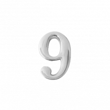 Цифра дверная 9 хром Apecs DN-01-9-Z-CR 