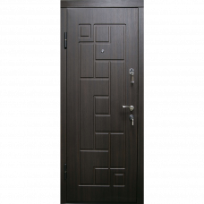 Дверь металлическая DT6E левая 205x96x7см wenge/grey