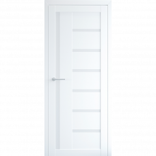 Дверное полотно Алберо винил Мадрид стекло матовое белый 80х200х3.4см