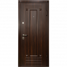 Дверь металлическая DT.10 Premiu правая 205х86см орех/орех