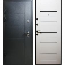 Дверь металлическая GOVERLA антрацит/белый 86x205см левая