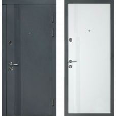 Дверь металлическая B-434/172 правая 205x84см антрацит/белый матовый 