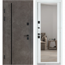Дверь металлическая Термо Ультра 546 рокси антрацит/белый шагрень 86x205см левая