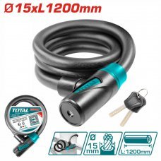 Замок противоугонный для велосипеда 15х1200мм Total TBK11512