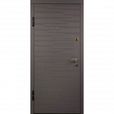 Дверь металлическая Ripples венге 86x205см левая