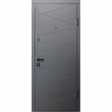 Дверь металлическая Ray антрацитово-серый 86x205см правая