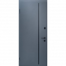 Дверь металлическая Thermo Nautilus МДФ графитово-серый 96x205см левая