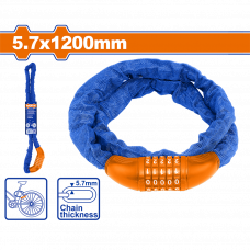 Замок для велосипеда 5.7х1200мм Wadfow WBK4157