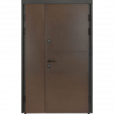 Дверь металлическая Термо House 703/191 Wenge/Wenge 120x205см правая