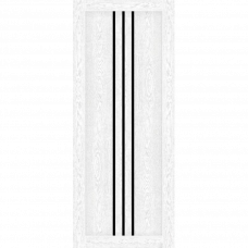 Дверное полотно STILTON патина стекло черное 80х200см