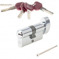 Цилиндровый механизм 80/40x40мм Knob хром Code Deco ZM-80-C-CR