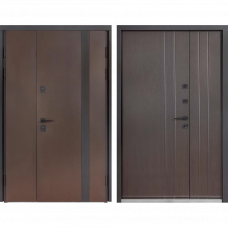 Дверь металлическая Термо House 710/265 Wenge/Wenge 120x205см правая