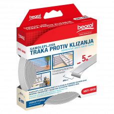 Лента против скольжения прозрачная 25мм 5м