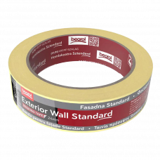 Лента малярная 24мм 33м внешние пористые поверхности Wall Standard Beorol