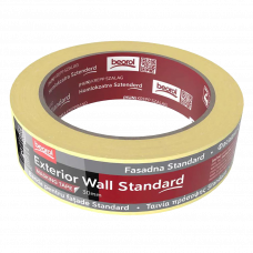 Лента малярная 30мм 33м внешние пористые поверхности Wall Standard Beorol