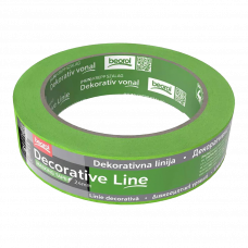 Лента малярная 24мм 33м внутренняя низкое склеивание Deco Line Beorol