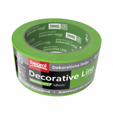 Лента малярная 48мм 33м внутренняя низкое склеивание Deco Line Beorol