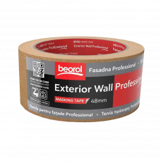 Лента малярная 48мм 50м внешние пористые поверхности Wall Professional Beorol