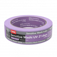 Лента малярная 30мм 33м внутренние поверхности UV Washi Sensitive Beorol