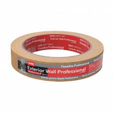 Лента малярная 18мм 50м внешние пористые поверхности Wall Professional Beorol