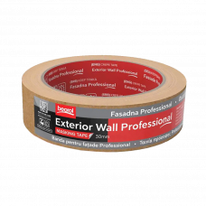 Лента малярная 30мм 50м внешние пористые поверхности Wall Professional Beorol