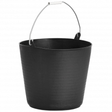 Корзина резиновая гибкая 22л черный Plasvidavi