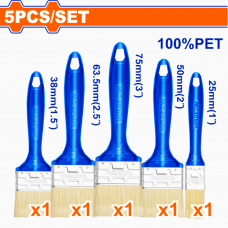 Кисти универсальные набор 5шт. Wadfow WPB4952