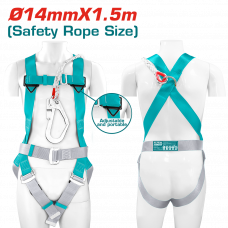 Ремень безопасности 14мм 1.5м TOTAL TSH501415