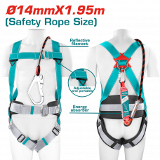 Ремень безопасности 14мм 1.95м TOTAL TSH501420