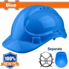 Каска защитная синий Wadfow WSH1301