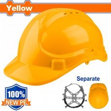 Каска защитная желтый Wadfow WSH1302