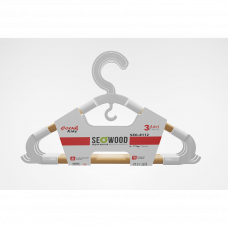 Вешалки деревянные набор 3шт 4-7леи SEO8112 20х1.5х30см