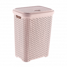 Корзина для белья с крышкой 35л в ассортименте 