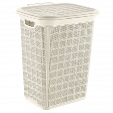 Корзина для белья с крышкой Jute 60л в ассортименте 