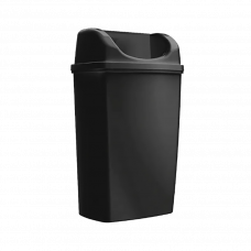 Ведро для мусора с крышкой 25л черный